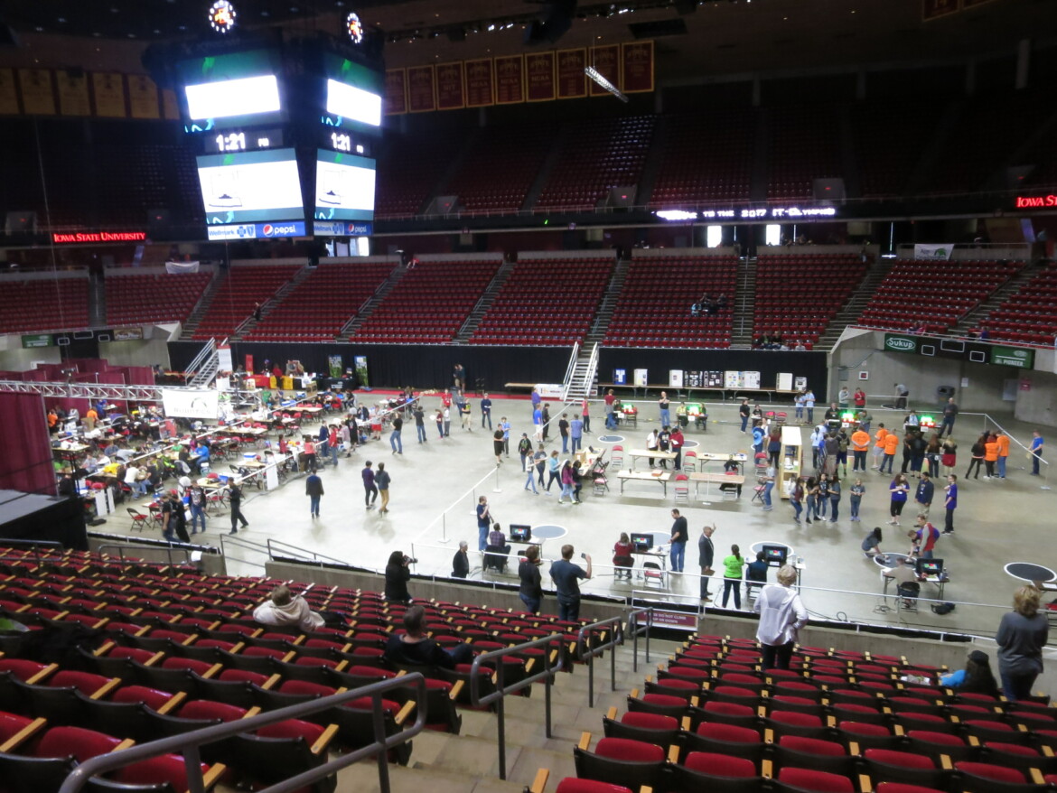 The IT Olympics at Hilton Coliseum in Ames, Iowa