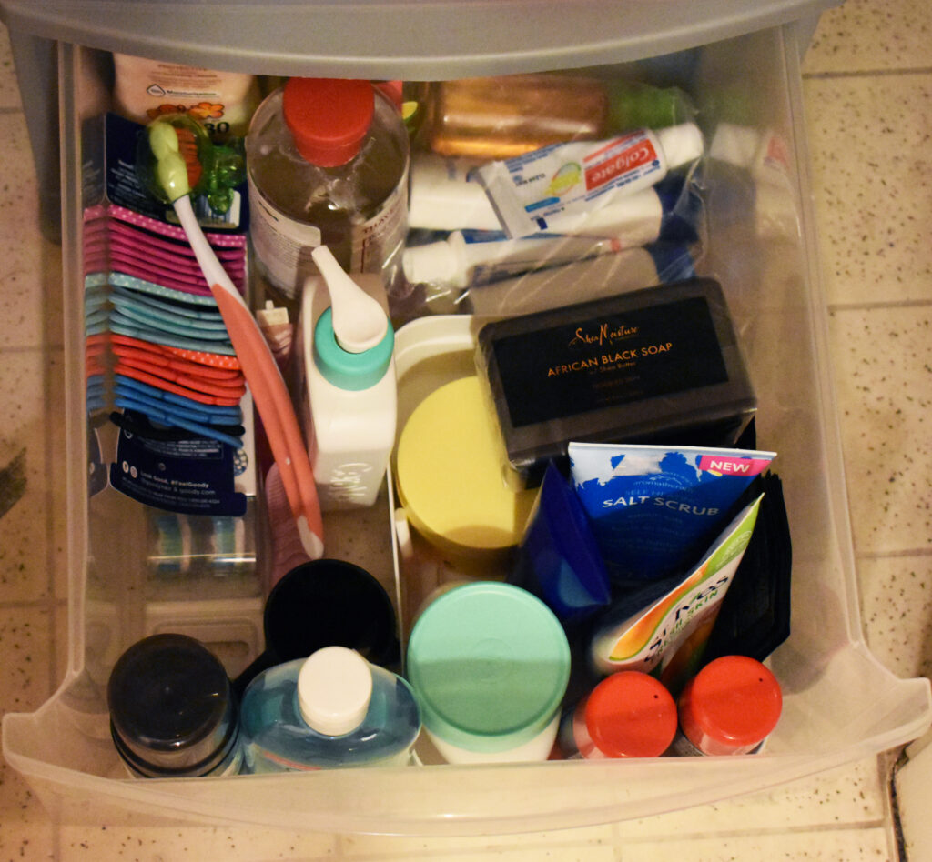 a clean and organized bathroom drawer
